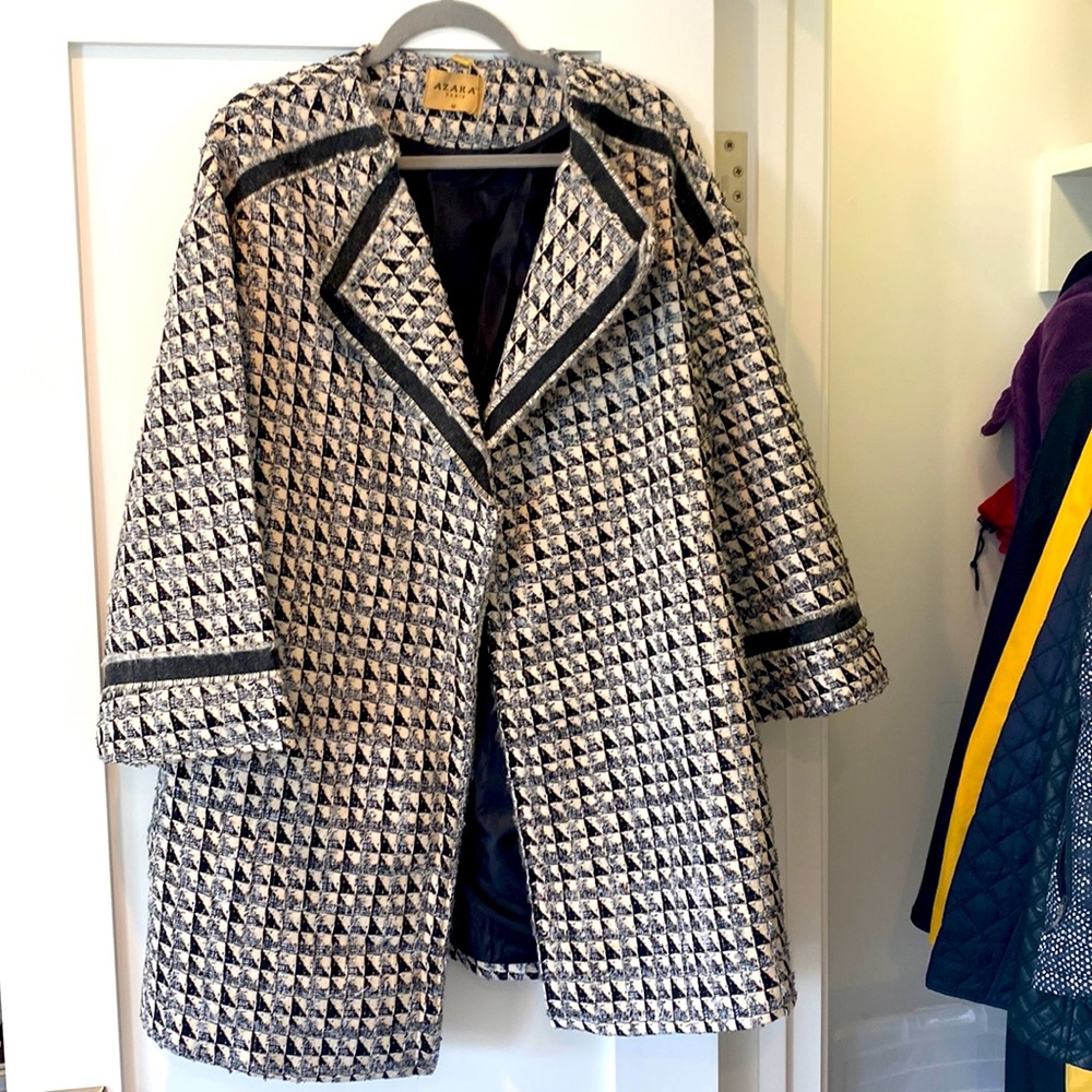Stunning belted swing coat